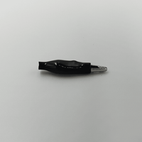 KENTECH 779.326TVA 33mm Insulated Crocodile Clips (Black) - 