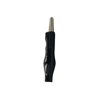 KENTECH 779.326TVA 33mm Insulated Crocodile Clips (Black) - 