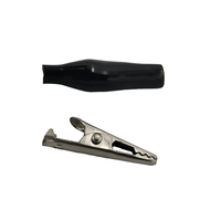 KENTECH 779.326TVA 33mm Insulated Crocodile Clips (Black) - 