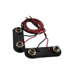 Kentech 9V (PM9 / PP3) Battery Snap Clip Connectors (Pack of 2) - 