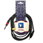 Kentech AUC024 - 2M Audio Cable 3.5mm Stereo Jack - 2 X 6.35mm Jack 2M - 