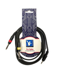 Kentech AUC024 - 2M Audio Cable 3.5mm Stereo Jack - 2 X 6.35mm Jack 2M - 