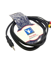Kentech AUC027 - 2M Audio Cable Dual RCA – jack 3.5mm, 2m - 