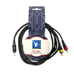 Kentech AUC027 - 2M Audio Cable Dual RCA – jack 3.5mm, 2m - 