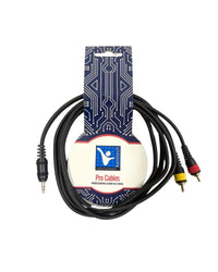 Kentech AUC027 - 2M Audio Cable Dual RCA – jack 3.5mm, 2m - 