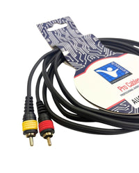 Kentech AUC027 - 2M Audio Cable Dual RCA – jack 3.5mm, 2m - 