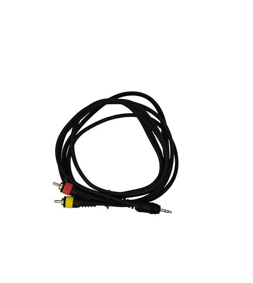 Kentech AUC027-2M P1 3.5mm Stereo Male Mini Jack to 2 RCA Male Plugs Audio Cable (2-Meter - Gold P1) - 