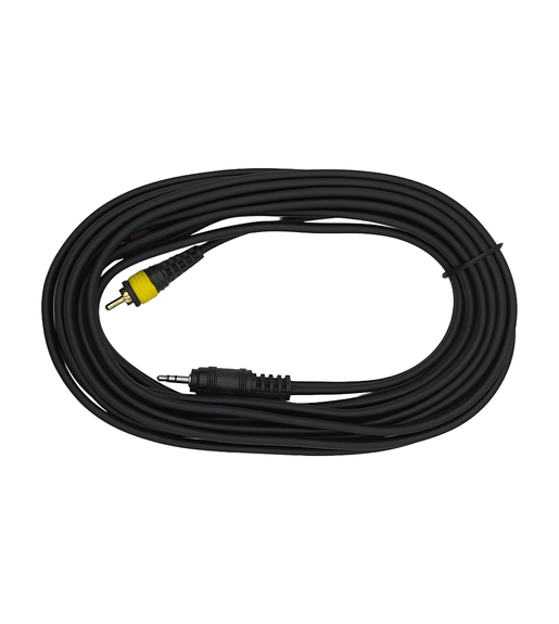 Kentech AUC027-5M P1 3.5mm Stereo Male Mini Jack to 2 RCA Male Plugs Audio Cable (5-Meter - Gold P1) - 