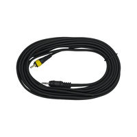 Kentech AUC027-5M P1 3.5mm Stereo Male Mini Jack to 2 RCA Male Plugs Audio Cable (5-Meter - Gold P1) - 