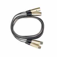 Kentech AUC034 - 1M Audio Dual XLR Male - Dual XLR Female 1M - 
