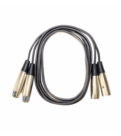 Kentech AUC034 - 1M Audio Dual XLR Male - Dual XLR Female 1M - 