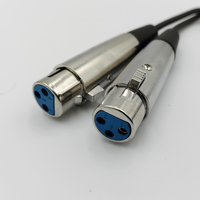 Kentech AUC034-2M Dual XLR Male to Dual XLR Female Stereo Audio Patch Cable (2 Meters) - 