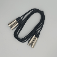 Kentech AUC034-2M Dual XLR Male to Dual XLR Female Stereo Audio Patch Cable (2 Meters) - 