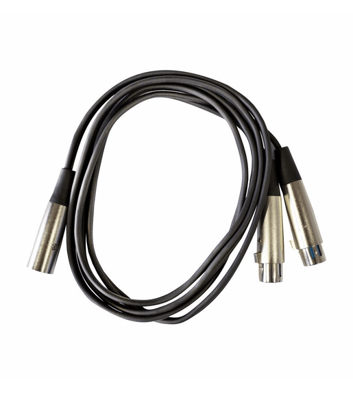 Kentech AUC035 - 2M Audio Splitter XLR Female - Dual XLR Male 2M - 
