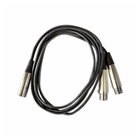 Kentech AUC035 - 2M Audio Splitter XLR Female - Dual XLR Male 2M - 