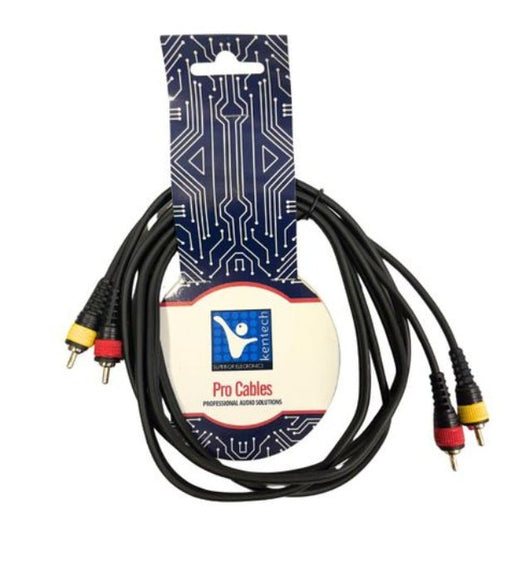 Kentech AUC037 - 2M Audio Cable 2 RCA Male to 2 RCA Male 2M - 