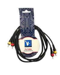 Kentech AUC037 - 2M Audio Cable 2 RCA Male to 2 RCA Male 2M - 
