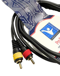 Kentech AUC037 - 2M Audio Cable 2 RCA Male to 2 RCA Male 2M - 