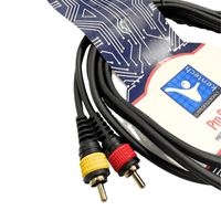 Kentech AUC037 - 2M Audio Cable 2 RCA Male to 2 RCA Male 2M - 