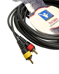 Kentech AUC039 - 5M Audio Cable 2 x 6.35mm Mono Jack to 2 Rca 5m - 