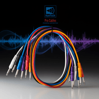 Kentech AUDC009 - 1M - P6 6.35mm Mono Jack to 6.35mm Mono Jack Cable 1M - 