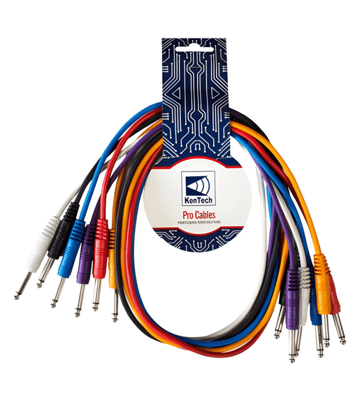 Kentech AUDC009 - 1M - P6 6.35mm Mono Jack to 6.35mm Mono Jack Cable 1M - 