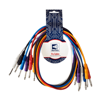 Kentech AUDC009 - 1M - P6 6.35mm Mono Jack to 6.35mm Mono Jack Cable 1M - 