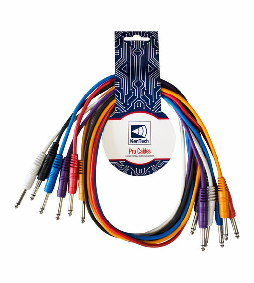 Kentech AUDC009 - 1M - P6 6.35mm Mono Jack to 6.35mm Mono Jack Cable 1M - 
