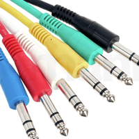 Kentech AUDC010 - 1M - P6 6.35mm Stereo Jack to 6.35mm Stereo Jack Cable 1M - 