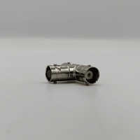 Kentech BNC508 Metallized BNC T-Connector (Female to Dual Female) - 