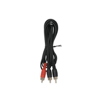 Kentech C0063 1 RCA Male to 2 RCA Male Audio Y-Splitter Cable (1.8 Meters) - 