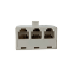 KENTECH C615P1 3-Way Telephone Splitter Adapter (JC-11) - 