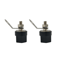 Kentech CJP2009NBP2 4mm Chassis Mount Binding Post – Black (Pack of 2) - 