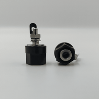 Kentech CJP2009NBP2 4mm Chassis Mount Binding Post – Black (Pack of 2) - 