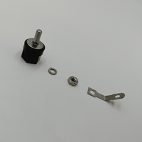Kentech CJP2009NBP2 4mm Chassis Mount Binding Post – Black (Pack of 2) - 