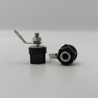Kentech CJP2009NBP2 4mm Chassis Mount Binding Post – Black (Pack of 2) - 