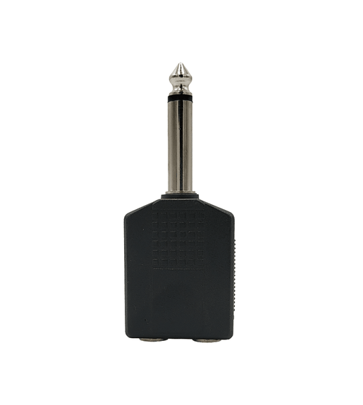 Kentech CJP5010 6.35mm Mono Jack to Dual 6.35mm Mono Socket Adapter - 