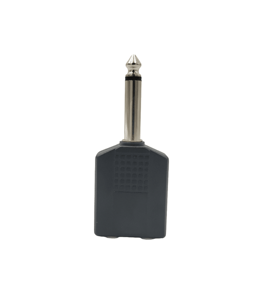 Kentech CJP5010 6.35mm Mono Male Plug to Dual 6.35mm Mono Female Sockets Audio Splitter - 