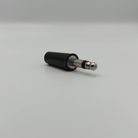Kentech CJP8065 3.5mm Mono Male Jack Plug with Black Plastic Housing - 