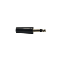Kentech CJP8065 3.5mm Mono Male Jack Plug with Black Plastic Housing - 
