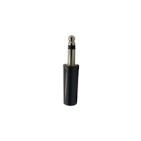 Kentech CJP8065 3.5mm Mono Male Jack Plug with Black Plastic Housing - 