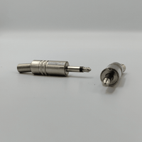 Kentech CJP8071P2 3.5mm Mono Male Jack Plug with Metal Housing (Pack of 2) - 