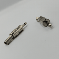 Kentech CJP8071P2 3.5mm Mono Male Jack Plug with Metal Housing (Pack of 2) - 