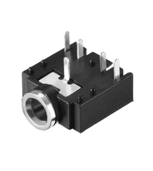 Kentech CJP9023H 3.5mm Stereo PCB Horizontal Female Socket - 
