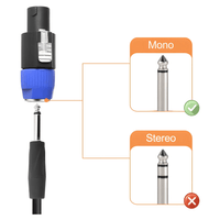 Kentech CZK - 1067 Speaker Connector - Speakon Male to Mono Female Adaptor - 