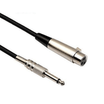 Kentech HEF21220P1 XLR Female-to-6.35mm Mono Jack Audio Cable (20 Meters) - 