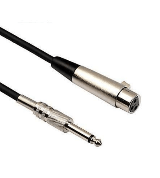 Kentech HEF21220P1 XLR Female-to-6.35mm Mono Jack Audio Cable (20 Meters) - 