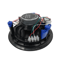 Kentech HSR186-6TB 6.5-Inch 30W 100V Line Ceiling Speaker - Black - 
