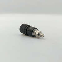 Kentech HT10563B 4mm Nickel-Plated Audio Binding Post Terminal (Black) - 