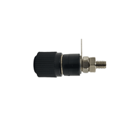 Kentech HT10563B 4mm Nickel-Plated Audio Binding Post Terminal (Black) - 